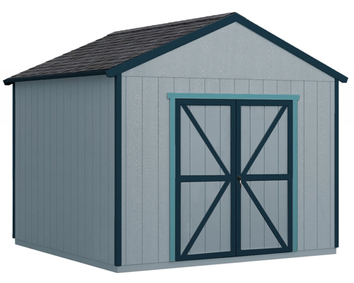 Handy Home Rookwood 10x10 Wood Shed Kit w/ Floor