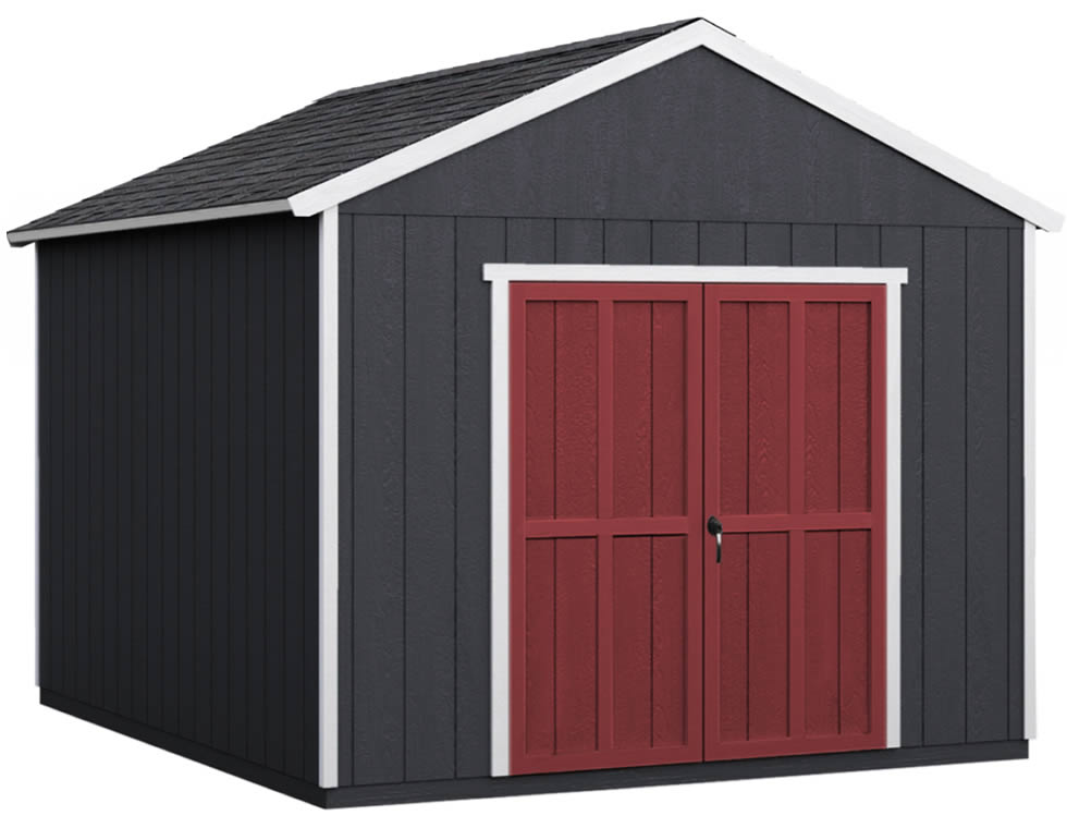 Handy Home Rookwood 10x12 Wood Shed Kit w/ Floor