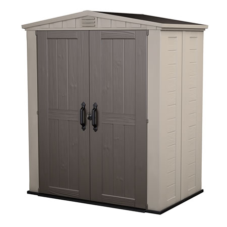 keter factor 6x3 plastic storage shed kit w floor keter