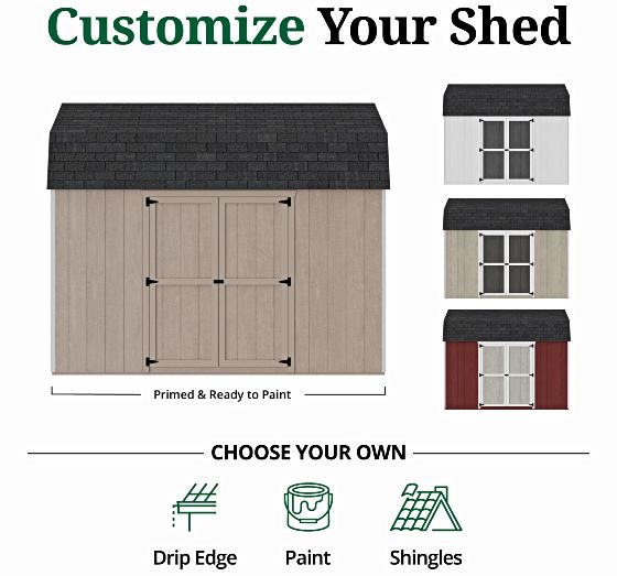 Customizable Exterior: Pre-Primed & Ready to Paint