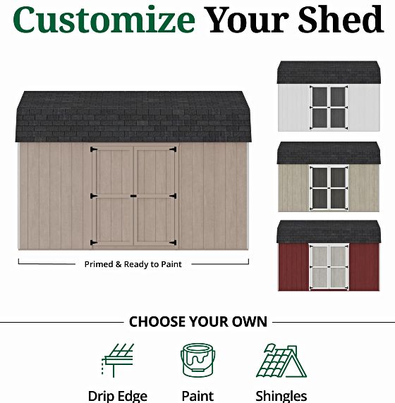 Customizable Exterior: Pre-Primed & Ready to Paint