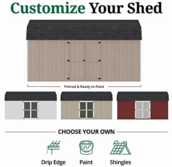 Customizable Exterior: Pre-Primed & Ready to Paint
