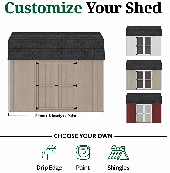 Customizable Exterior: Pre-Primed & Ready to Paint