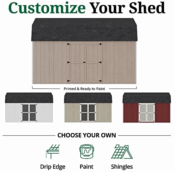 Customizable Exterior: Pre-Primed & Ready to Paint