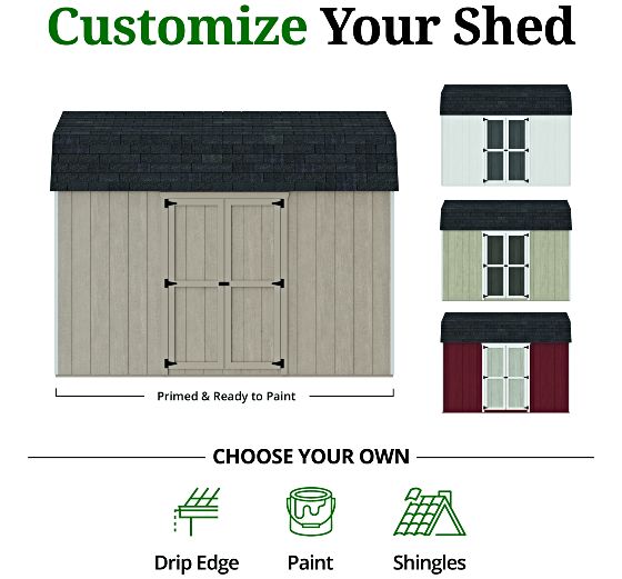 Customizable Exterior: Pre-Primed & Ready to Paint