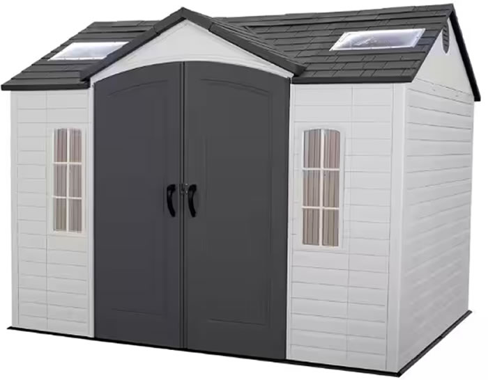 Lifetime 15x8 Plastic Garden Storage Shed Kit with Floor (6446) Lifetime 15x8 Plastic Garden Storage Shed Kit with Floor (6446)