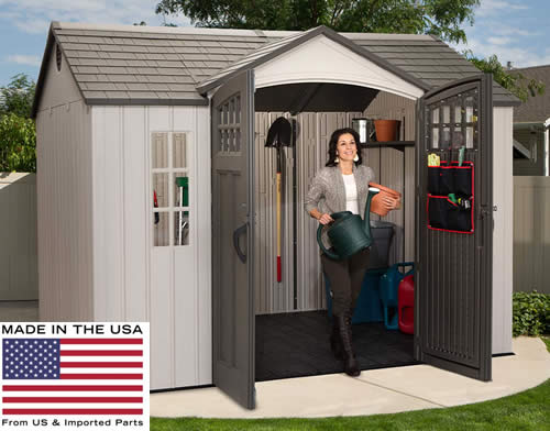 model 60151 lifetime 10x8 vertical siding shed kit w floor