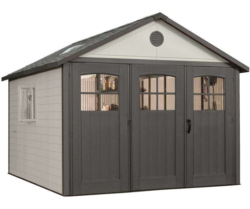 Lifetime 15x8 Plastic Storage Shed Kit w/ Double Doors (60079)