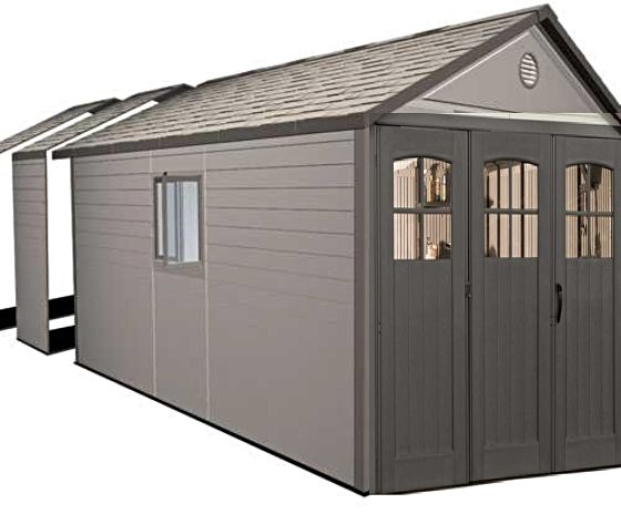 Configuration: Lifetime 11x11 Shed (60187) with 2.5 ft Extension Kit (0125)