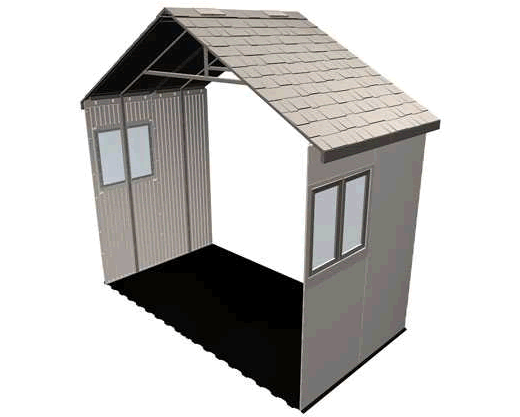 Lifetime 11x13 Plastic Storage Shed Kit w/ Floor (6415)