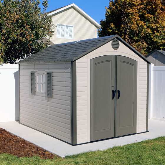 Lifetime 8x10 Plastic Shed Kit Assembled