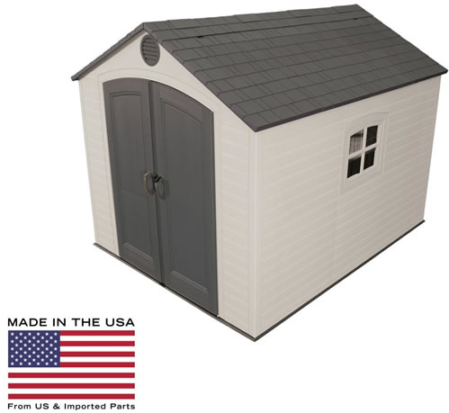 Lifetime 8x10 Plastic Storage Shed Kit w/ Floor (6405)