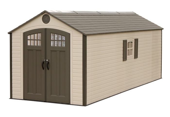 Lifetime Sheds 8x20 Plastic Storage Shed w/ 2 Windows Lifetime Sheds 8x20 Plastic Storage Shed w/ 2 Windows