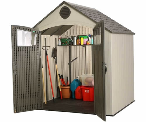 Lifetime 15x8 Plastic Storage Shed Kit w/ Double Doors (60079)