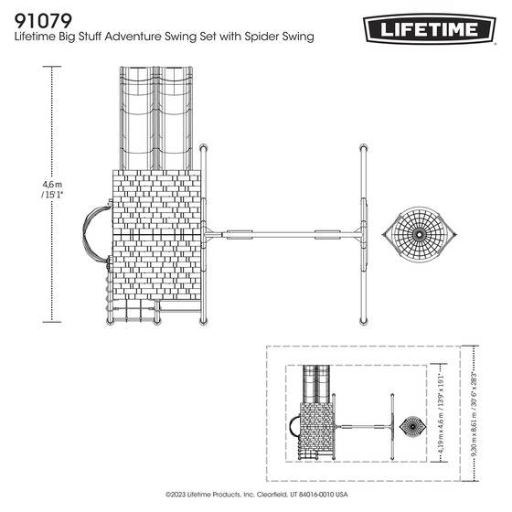 Lifetime Big Stuff Two-Slide Swing Set