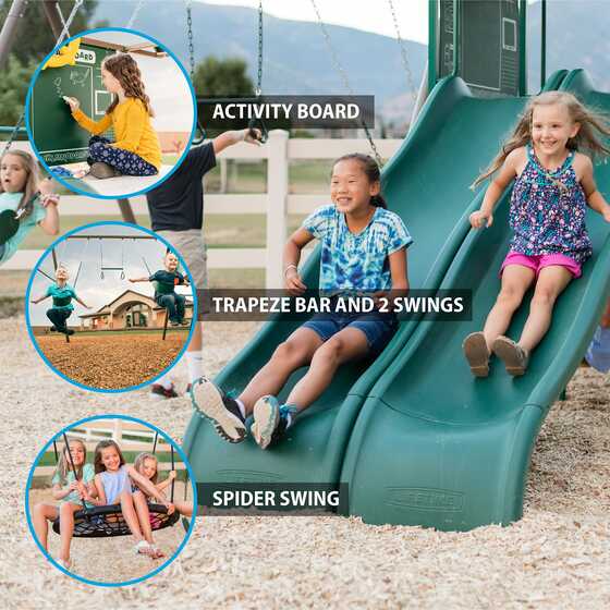 Lifetime Big Stuff Two-Slide Swing Set