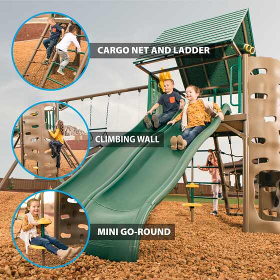 Lifetime Big Stuff Two-Slide Swing Set