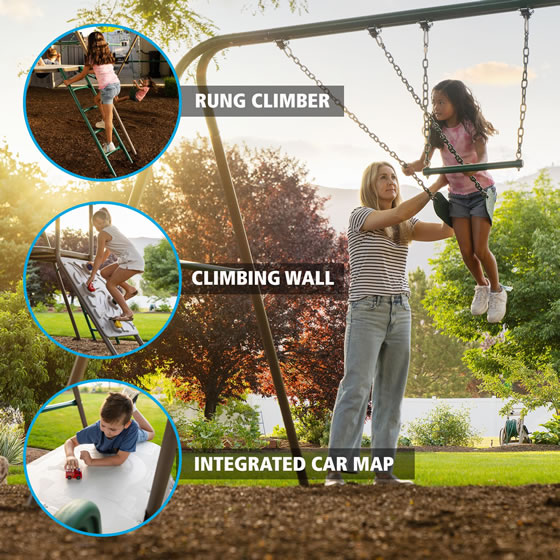 Lifetime Climb and Swing Playset Features & Benefits