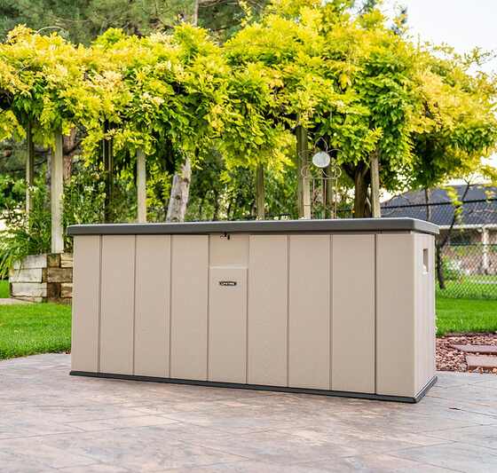 Lifetime Heavy-Duty 150 Gallon Deck Box Smart and Stylish Storage