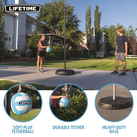 Durable Tether, Soft-play tetherball and Heavy Duty Base