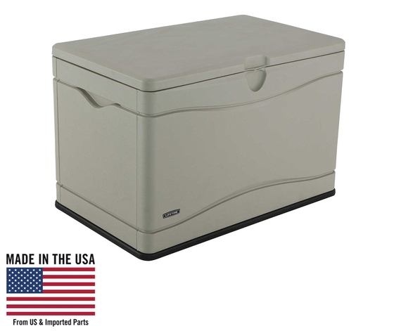 Lifetime Sheds 80 gallon deck storage box made in USA