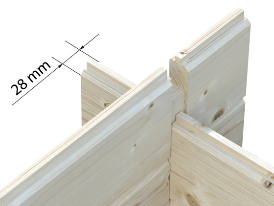 Interlocking Wall Boards Provide Easy Assembly & Strength