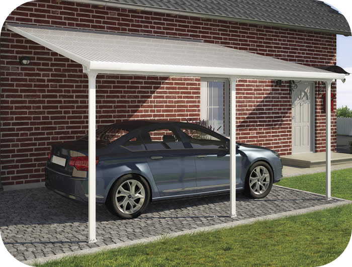 Palram 13x20 Feria Attached Metal Carport Kit (HG9140)