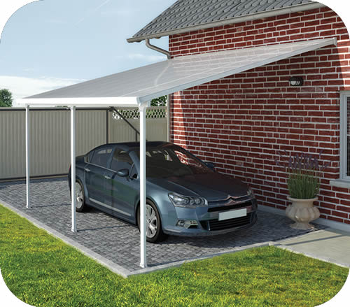 Palram 13x26 Feria Attached Metal Carport Kit Hg9141