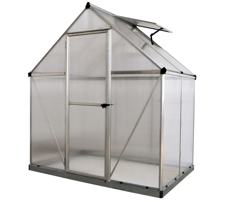 Palram 6x4 Mythos Greenhouse Kit - Silver