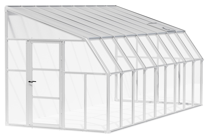 Palram - Canopia 8x18 Sun Room 2 Greenhouse Kit - White