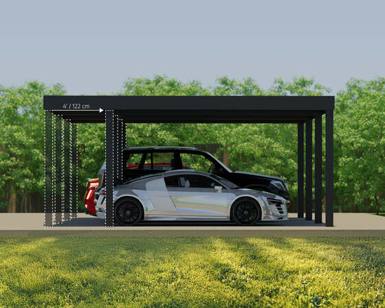 Oslo Carport Kit Flexible Placement.