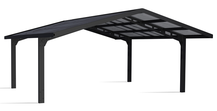 Palram - Canopia Sydney Wave Double Carport Apex Style
