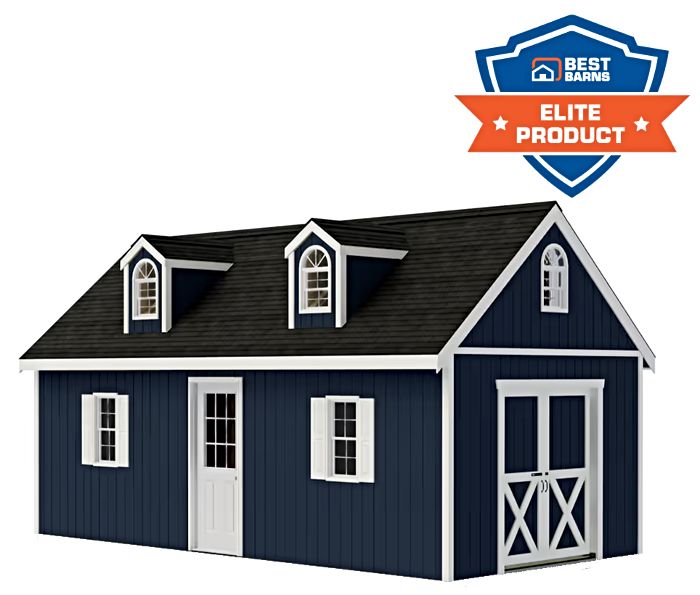 Planner's Paradise Elite 12x16 Shed - Sliding Doors + Dormer Kit