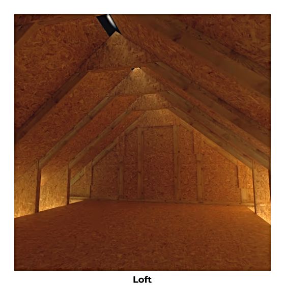 Premium Quality Guaranteed. Enjoy the extra headroom in this spacious shed!