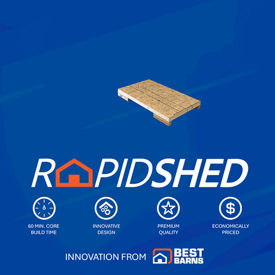 Panelized Construction for Fast assembly - build in about 1 hour!