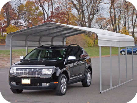 Rhino Shelters 12x20x8 Steel Auto Carport Kit