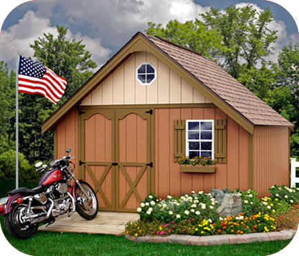 Wood Storage Shed Kit