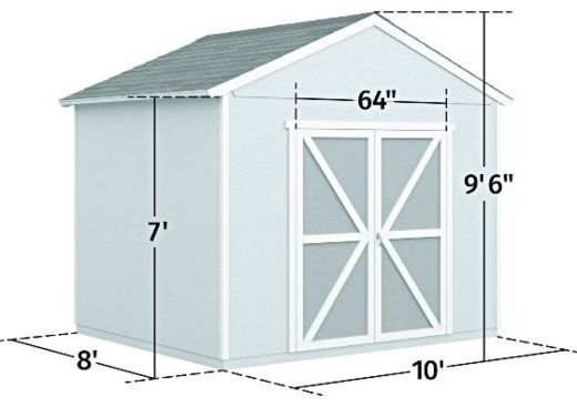 Handy Home Rookwood 10x8 Shed Measurements