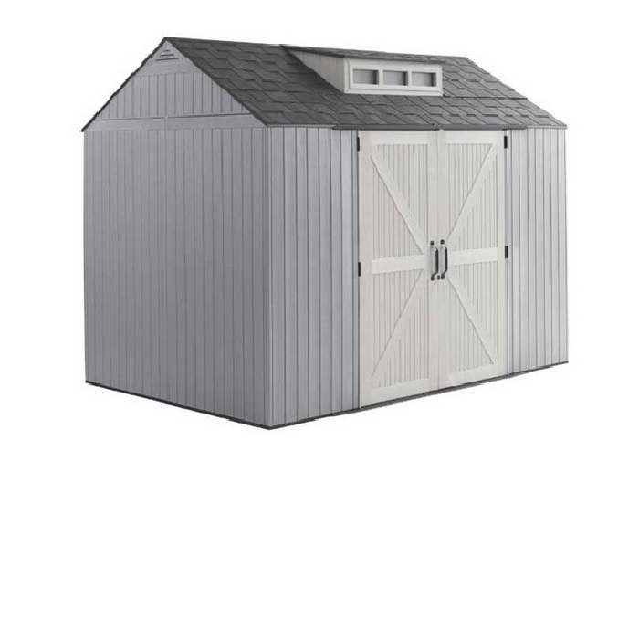Rubbermaid 10.5x7 Easy Install Shed - Gray