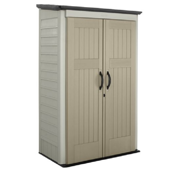 Rubbermaid 4x2.5 Vertical Shed - Sandstone