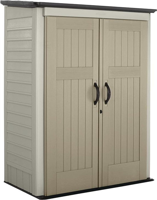 Rubbermaid 4x2.5 Vertical Shed - Sandstone