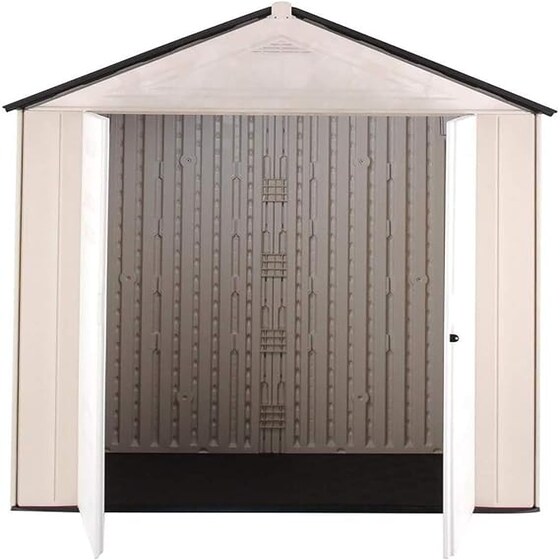 Rubbermaid 7x3.5 Resin Storage Shed - Sandalwood