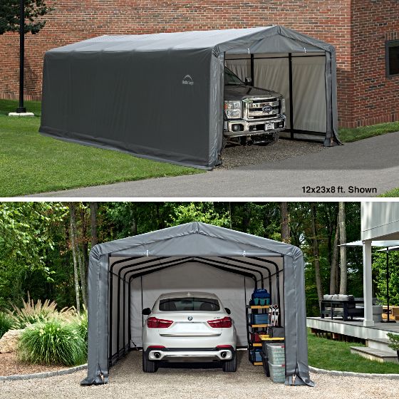 Experience the quality and durability of ShelterLogic ShelterTube garage and storage shelter, backed by our commitment to your satisfaction. Don't settle for standard-get the custom garage that meets your unique needs today!