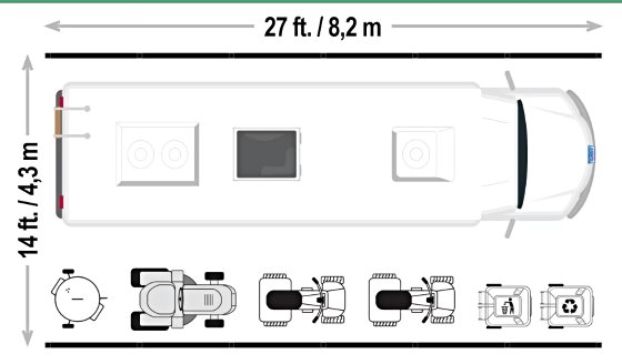 ShelterTube 14x27x16 Wind and Snow-Load Rated Garage Measurements