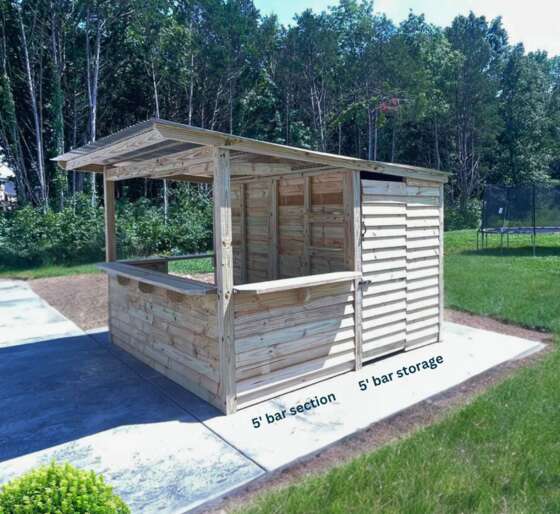 Storehouse Taverns Shed with bar section- 5x5 Layout