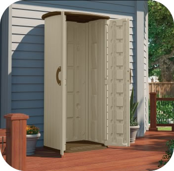 Suncast Sheds 20 Cubic Ft Vertical Shed Kit w/ Floor (BMS1500)