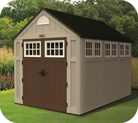 Suncast alpine storage shed resin 7.5 x 10-ft, 6x4 sheds