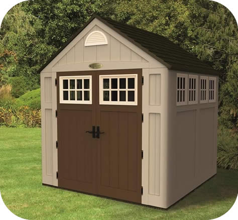 Suncast 7 5x7 Alpine Resin Storage Shed Kit Bms7775