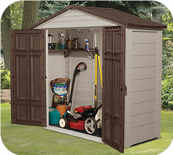 Resin Storage Sheds: Large panel quick installation &amp; durable resin ...