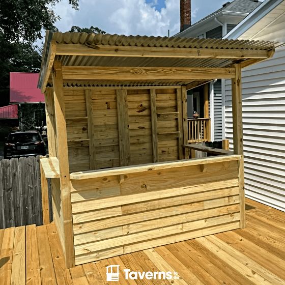 Spacious 8'x5' Footprint: Our highly favored medium design, delivering a perfectly scaled backyard pub.